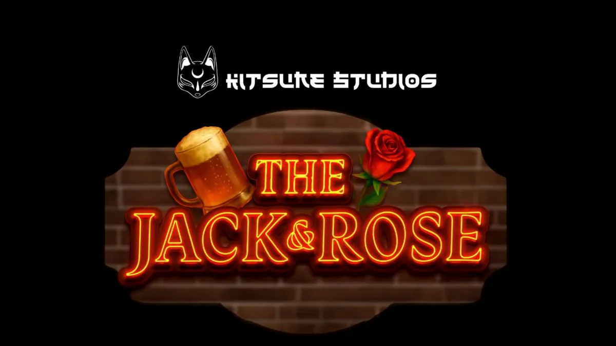 Interface neon do slot The Jack & Rose em um ambiente de pub fantasmagórico